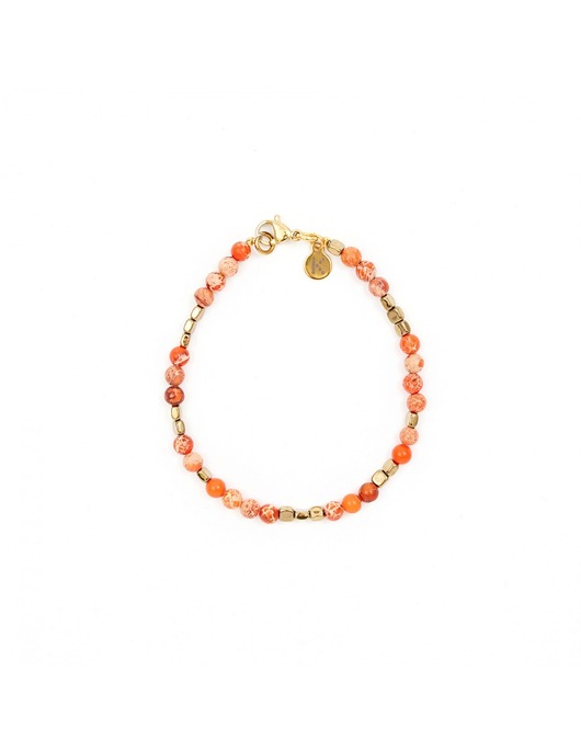 bransoletki - inne Bransoletka mix Orange&Gold