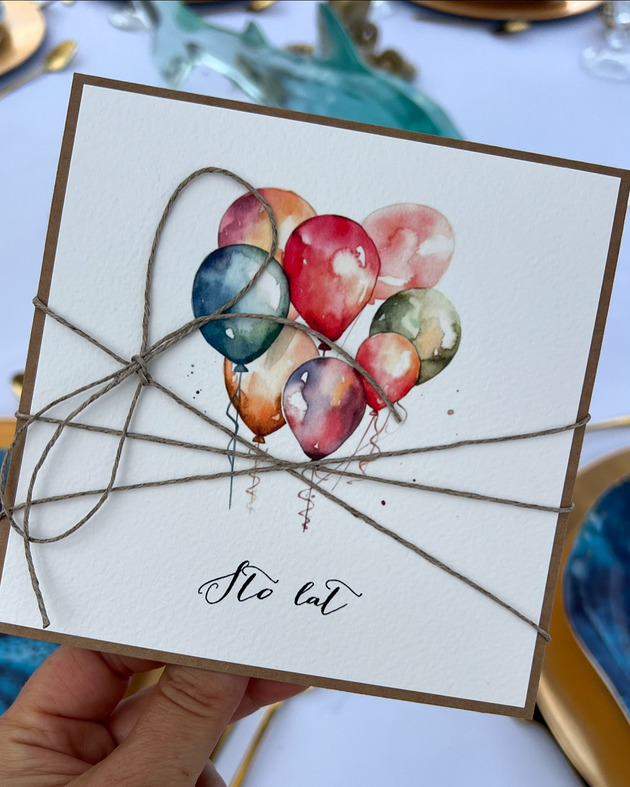 kartki scrapbooking Kartka urodzinowa sto lat