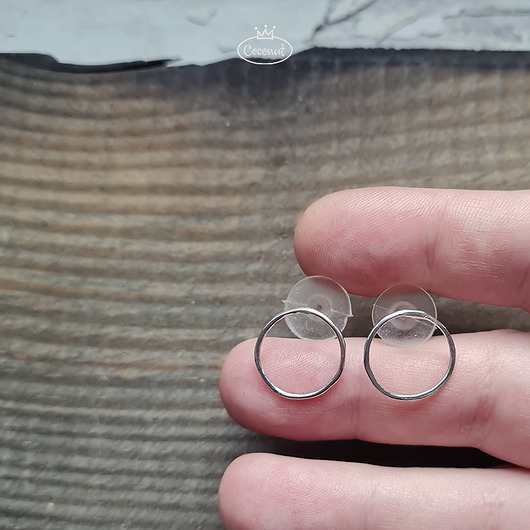 kolczyki srebrne Kolczyki SLIM srebro 925 sztyfty lekkie