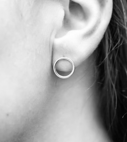 kolczyki srebrne Kolczyki srebrne ringi 12mm