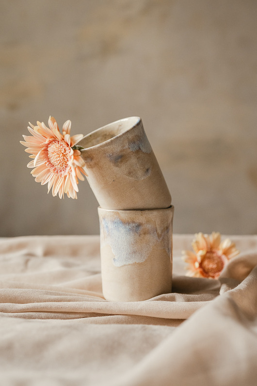kubki Kubek/Czarka ceramiczna ruchome piaski