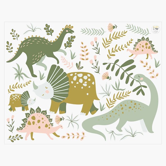 naklejki ścienne do pokoju dziecka Zestaw naklejek Amazing Dino Land 130x100cm