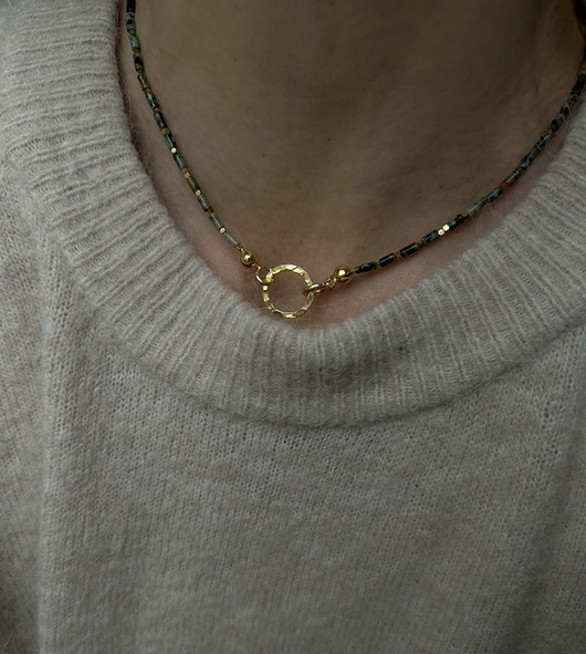 chokery Siła - choker z turkusem Afrykańskim