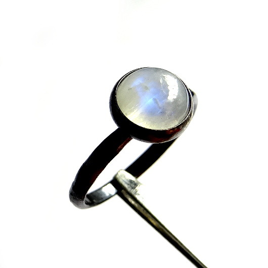 pierścionki - różne light blue- moonstone