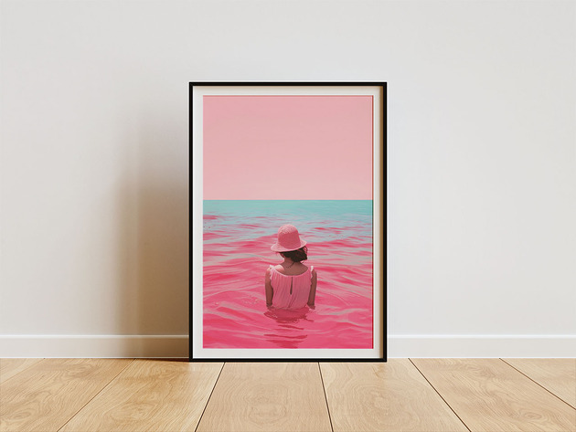 plakaty Plakat - Pink mood
