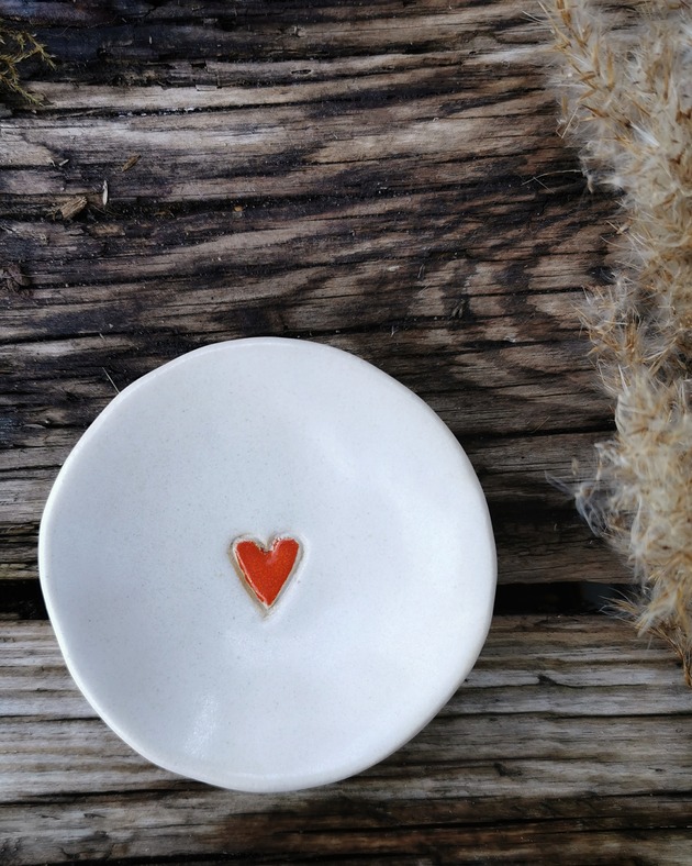 pojemniki na biżuterię Ceramiczna miseczka MIŁOŚĆ