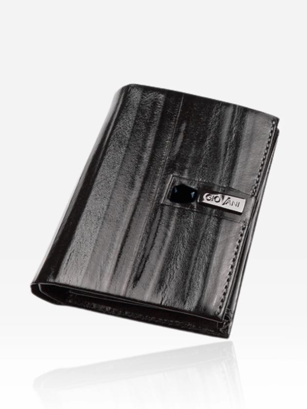 portfele damskie Portfel z czarnym kryształem