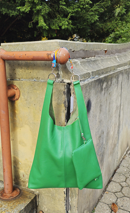 torby na ramię Zielony worek na ramię