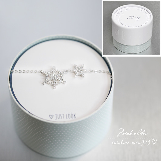 MAKALIBOO COLLECTION Płatki Śniegu srebro Ewa Saj  Silver
