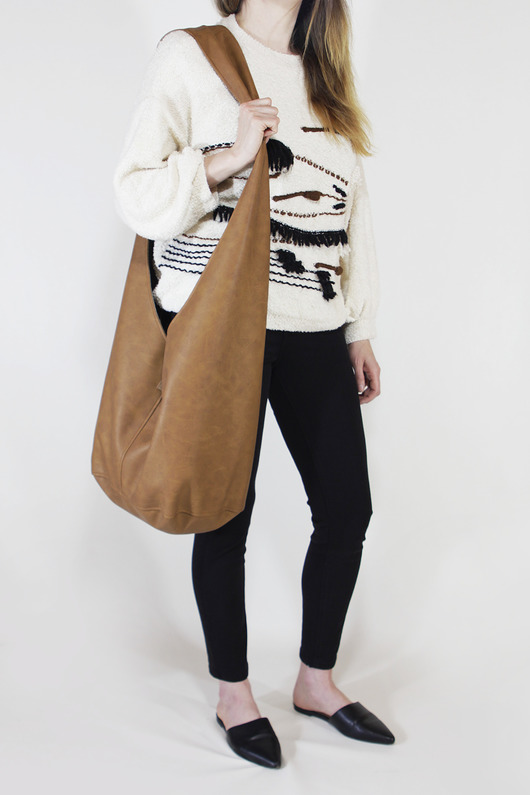 Long Boogi Bag ruda / torebka hobo / boho hairoo