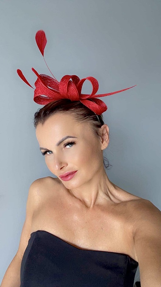 fascynatory Fascynator czerwony /inne kolory