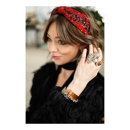 opaski do włosów Czerwona opaska