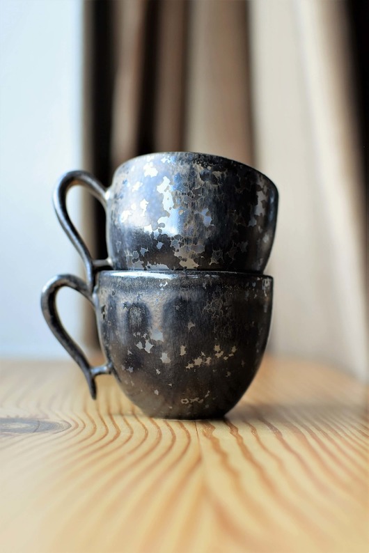 filiżanki Filiżanki ceramiczne dla Pary 2x270ml Rustykalne