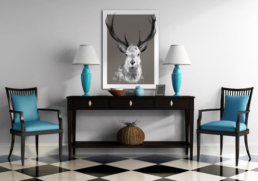 OBRAZ NA PŁÓTNIE - JELEŃ - 50x70cm LUdesign gallery
