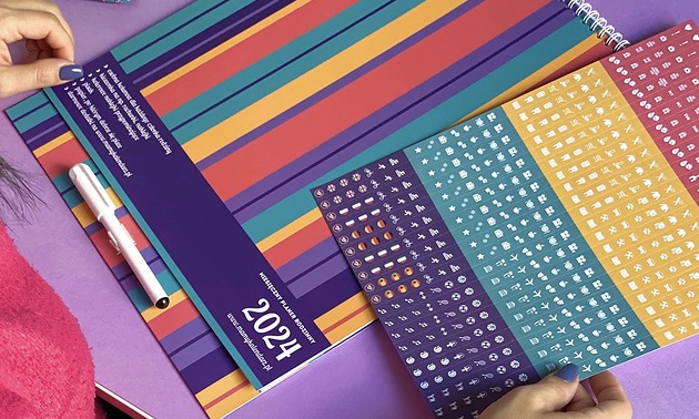 kalendarze i plannery Rodzinny planer kalendarz organizer miesięczny 2024 rok