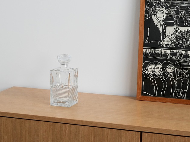 czajniki i dzbanki Karafka szklana, duński design, lata 70, produkcja: Dania