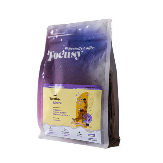 kuchnia - różne Kawa ziarnista KENIA Kiruru  soczysty przelew 250 g