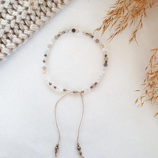 bransoletka z agatem LEI handmade 