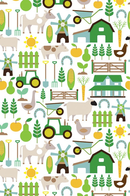 naklejki ścienne do pokoju dziecka tapeta farma zam. indywidualne pani Moniki