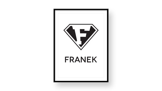 Plakat SPERSONALIZOWANY IMIENIEM SUPERMAN tralala studio