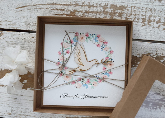 kartki scrapbooking Oryginalna pamiątka bierzmowania - kartka na bierzmowanie