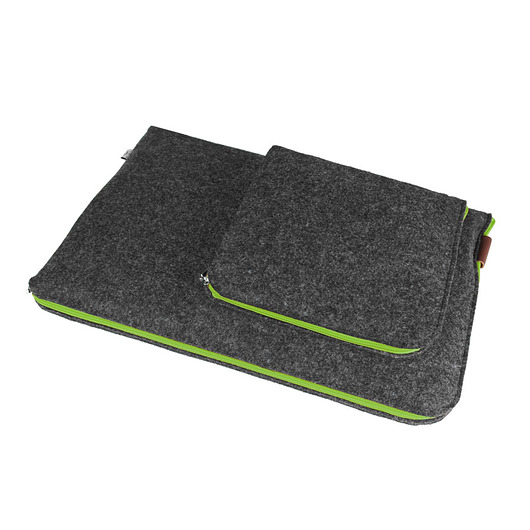 POKROWIEC NA LAPTOPA i zasilacz 02 zielony zamek purol design