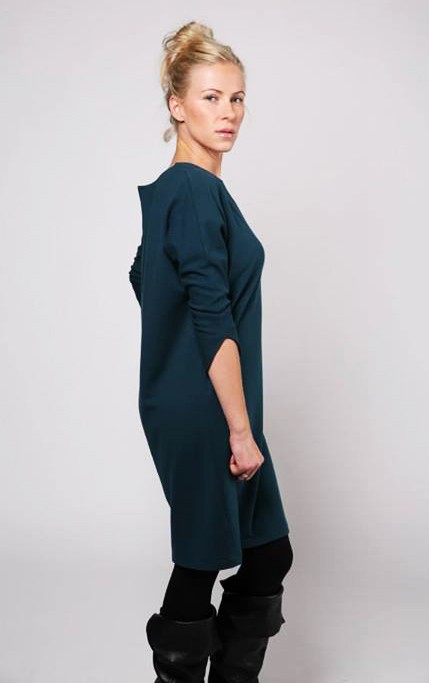 Zuu Zuu dress zieleń morska OHYEJ