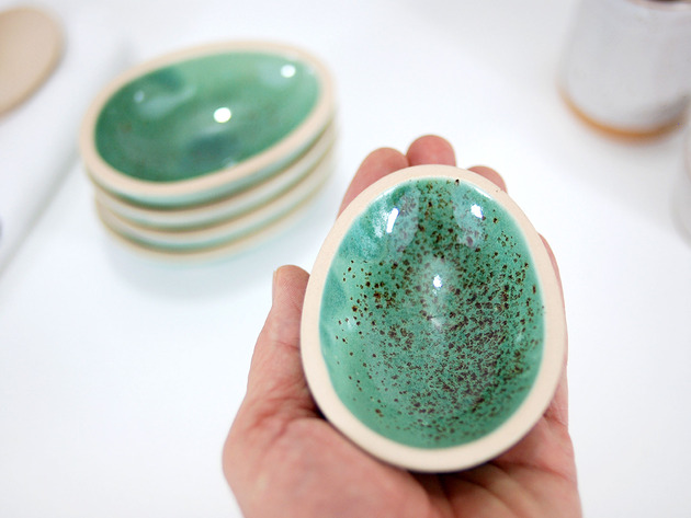 jajka wielkanocne Ceramiczna miseczka na jajka, sosy, przyprawy