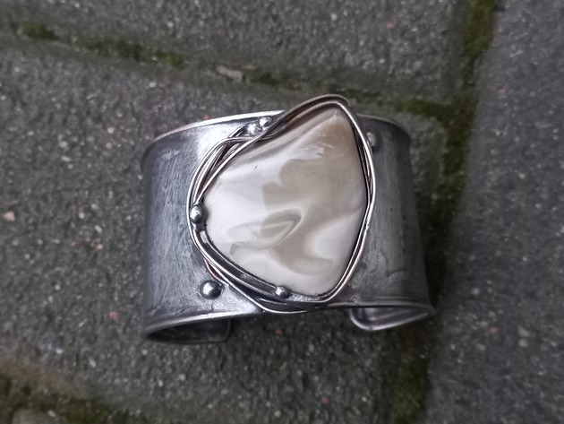 bransoletki wire wrapping Krzemionka - bransoletka regulowana
