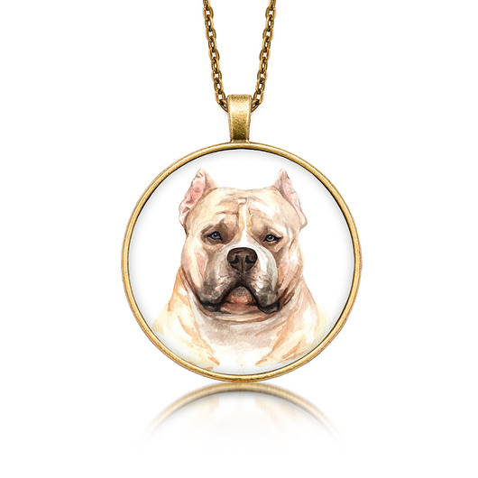 wisiory Medalion okrągły AMERICAN BULLY rasowy pies