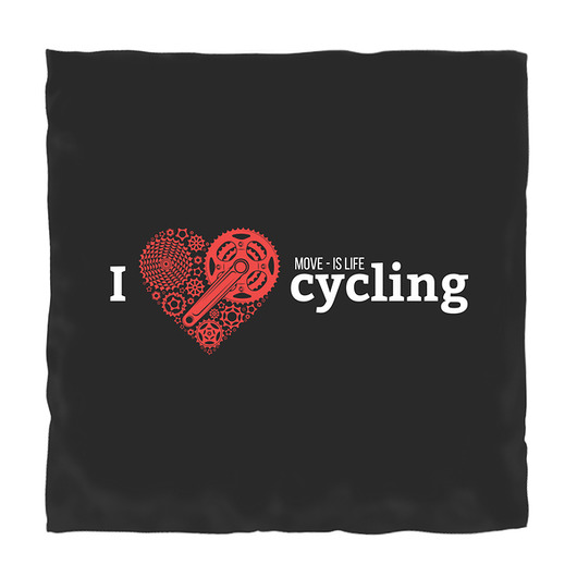 poduszki z napisami Poduszka.  I love cycling