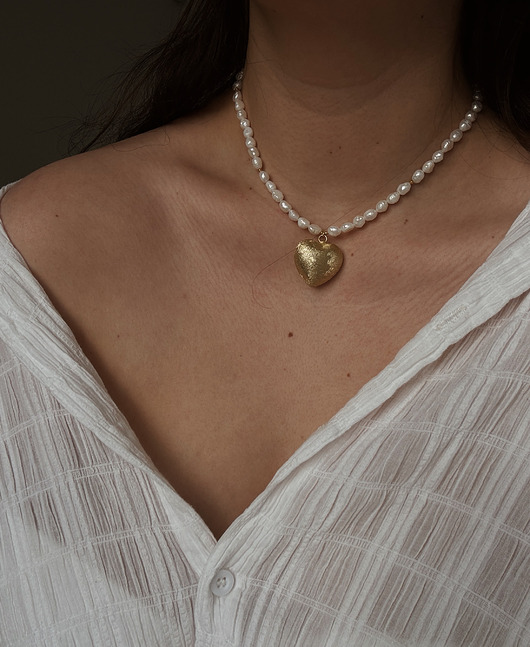 złote naszyjniki Naszyjnik z pereł naturalnych Serce