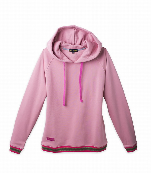 bluza z kapturem damska Bluza dresowa z kapturem damska pudrowy róż Suwałki