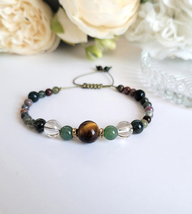 bransoletki z kamieni naturalnych BLIŹNIĘTA- Bransoletka zodiakalna regulowana