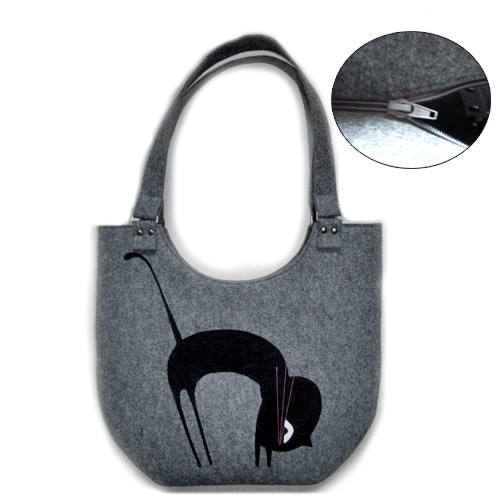 torby na ramię Na ramię-Wlazł kotek 2(zamek)