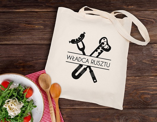 Torba z nadrukiem -Władca rusztu (220g) AllbagAllprints