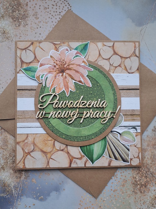 kartki scrapbooking Kartka na pożegnanie w pracy/odejście z pracy