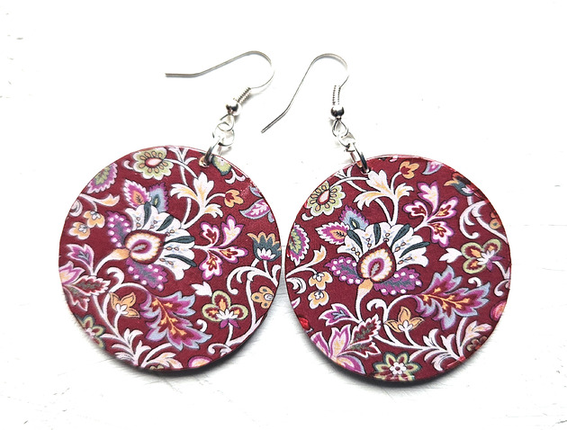 kolczyki drewniane Dzikie i zmysłowe