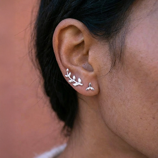 kolczyki srebrne Kolczyki srebrne Gałązki Pokoju