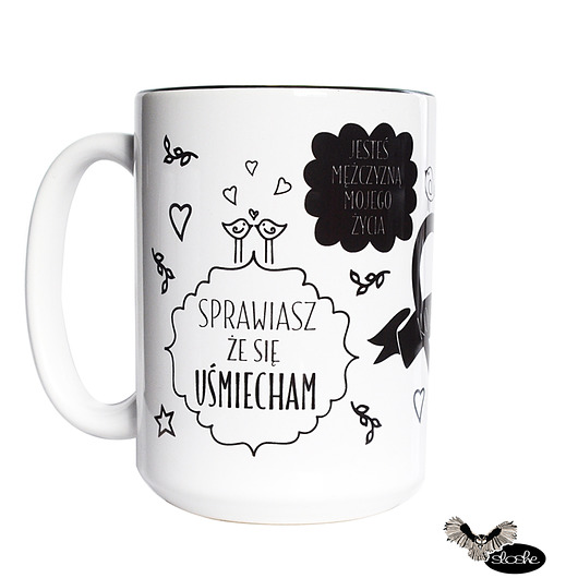 Kocham Cię, sprawiasz że się u śmiecham, kubek Sowia Aleja