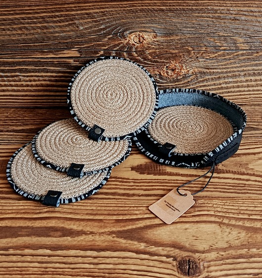 podkładki do kuchni Zestaw Boho podkładek pod kubki