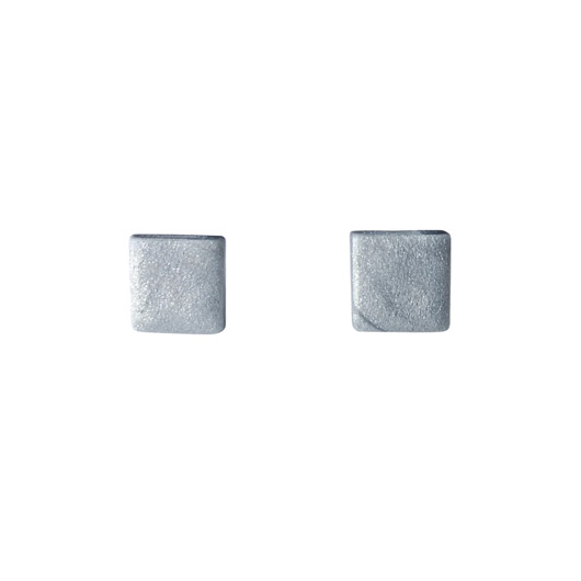 Kolczyki Silver incluse kwadrat 10 mm RAROU