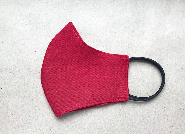 Lniana maseczka ochronna Nessy Patchwork