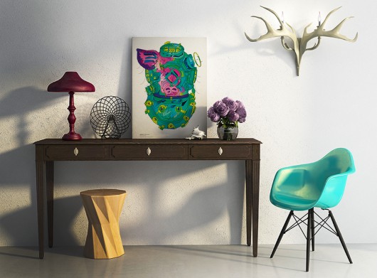Cosmo7. Inside Svinia PLAKAT A2.   typohole
