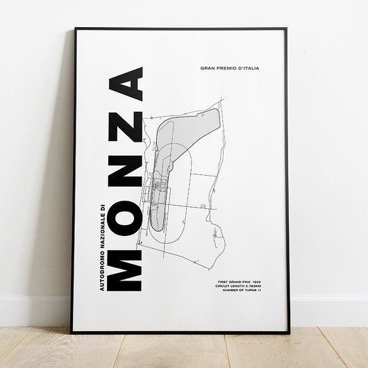 Plakat Tory wyścigowe - Monza Peszkowski Graphic