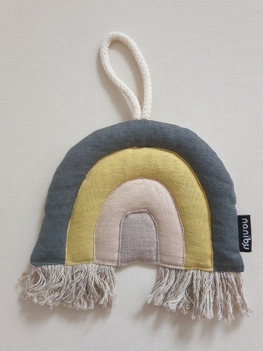 pokój dziecka - różne Tęcza zawieszka dekoracja, szary,żółty, krem