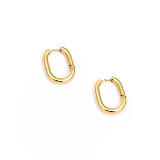 kolczyki - inne Pozłacane kolczyki Elipsy