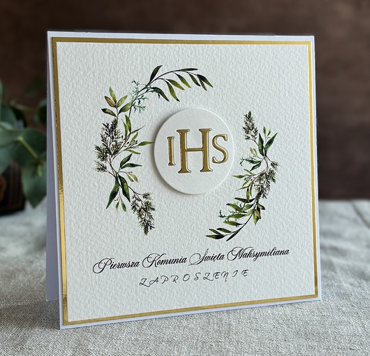 zaproszenia na komunię Zaproszenia na komunię, wzór 4B