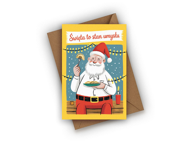 kartki świąteczne Kartka świąteczna- Święta to stan umysłu