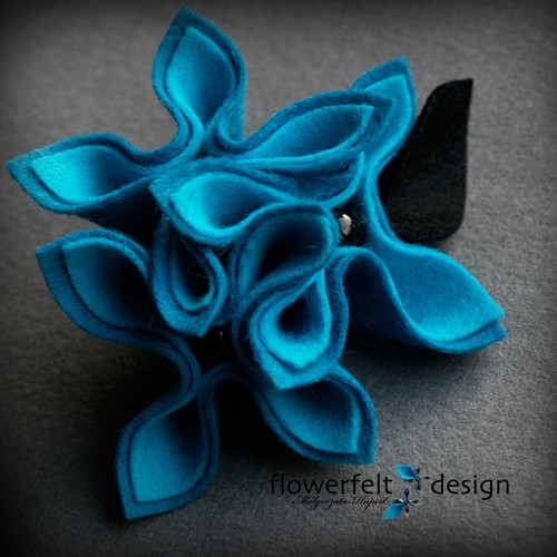w turkusach FlowerFelt Design